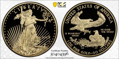 2015-W $50 Gold Eagle PR70DCAM