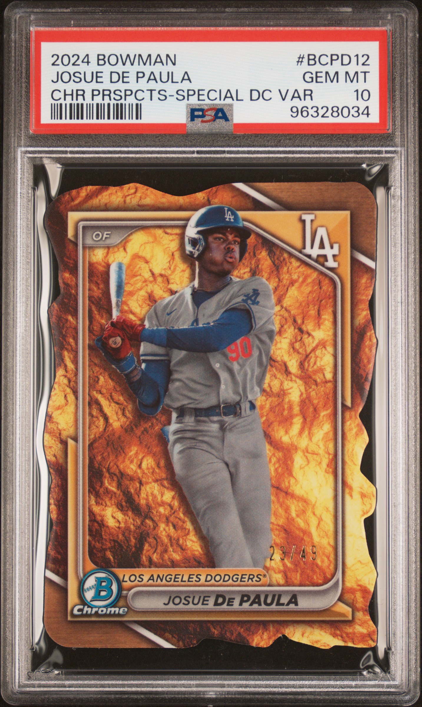 Josue De Paula 2024 Bowman Chrome Prospects