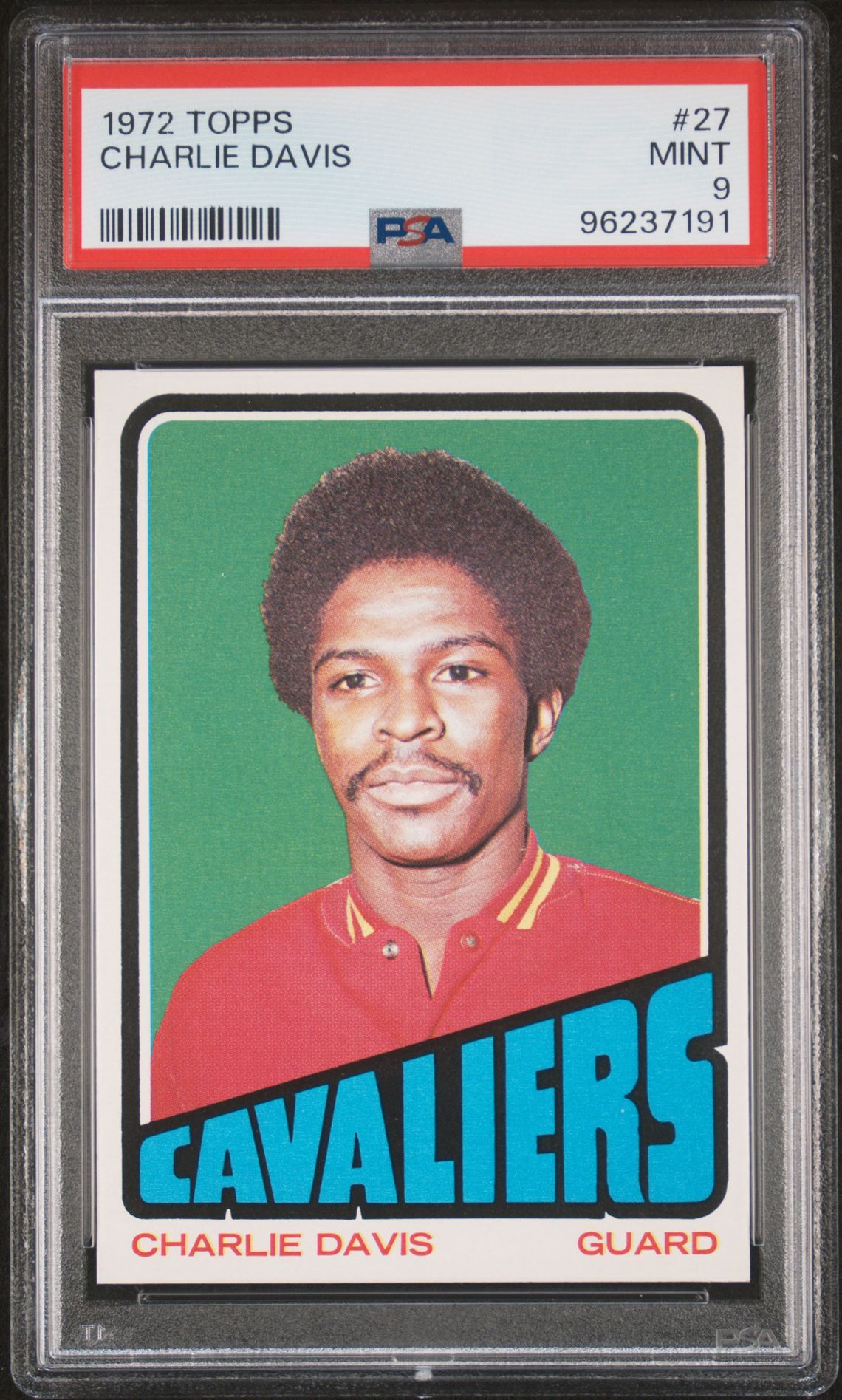 1972 Topps #27 Charlie Davis front