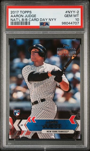 2017 Topps TOPPS NATIONAL BASEBALL CARD DAY NEW YORK YANKEES NAT'L.B/B CARD DAY NYY #NYY-2 Aaron Judge front