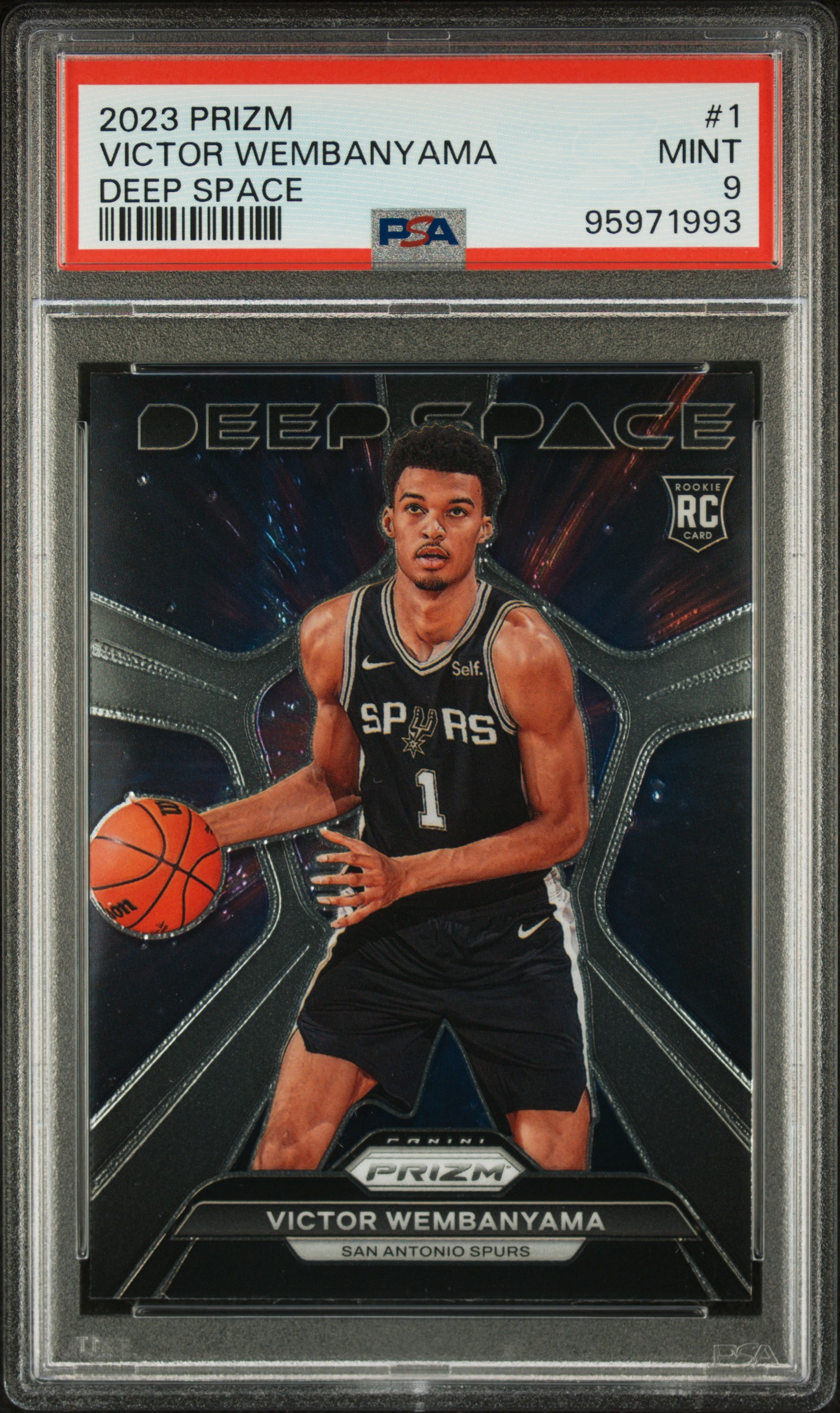 2023 #1 Victor Wembanyama PSA 9 Panini Prizm Deep Space