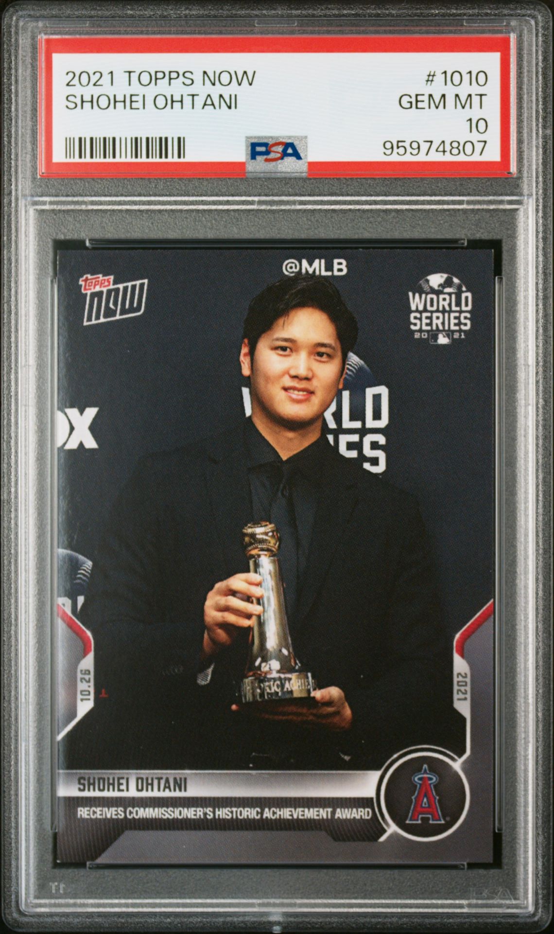 2021 Topps Now TOPPS NOW #1010 Shohei Ohtani front