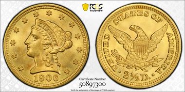 1906 $2.50 MS64