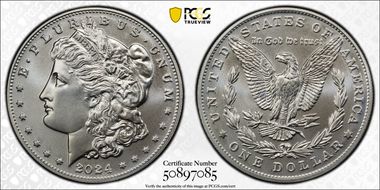 2024 $1 Morgan Dollar MS70