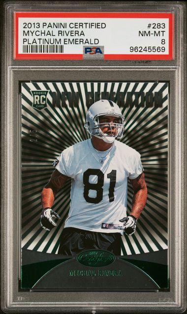 2013 Panini Platinum Emerald #283 Mychal Rivera front