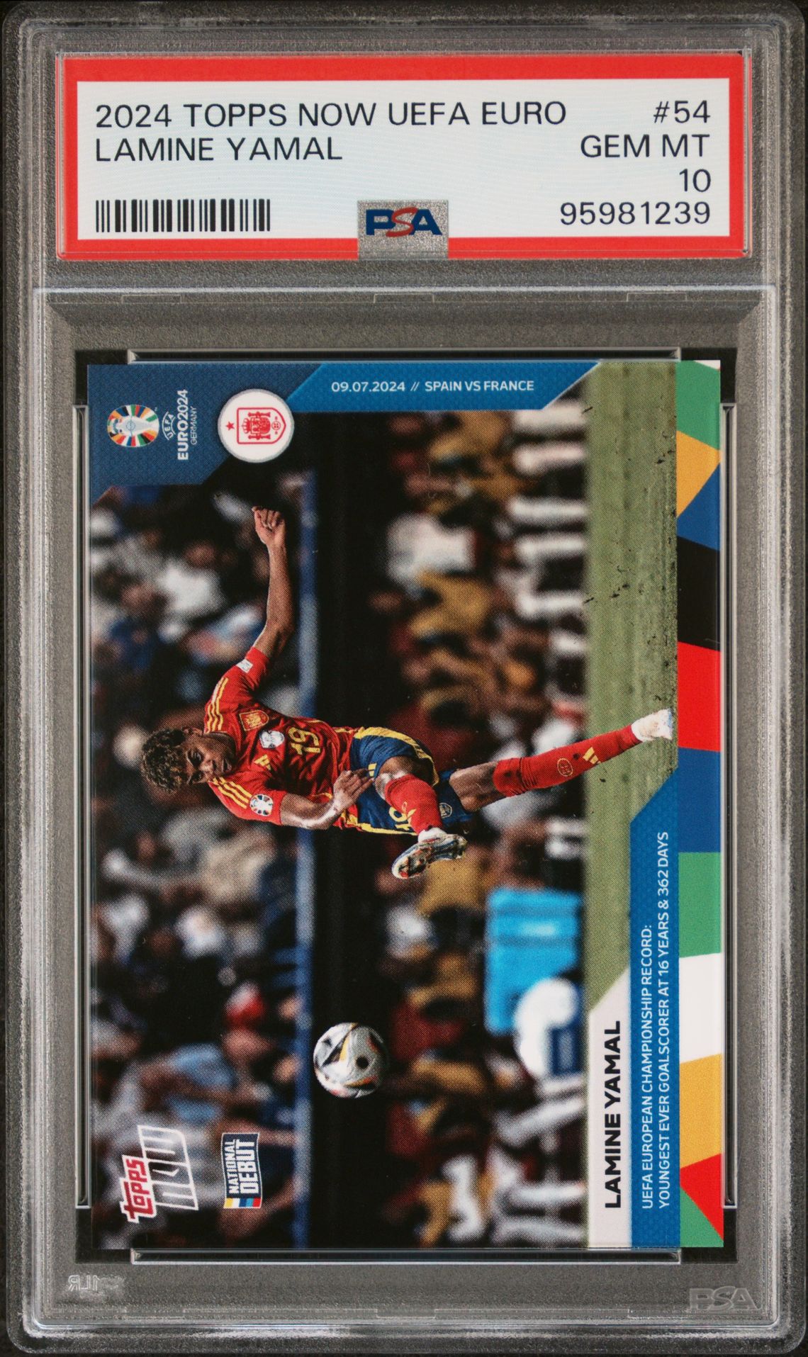 2024 Topps Now TOPPS NOW UEFA EURO #54 Lamine Yamal front