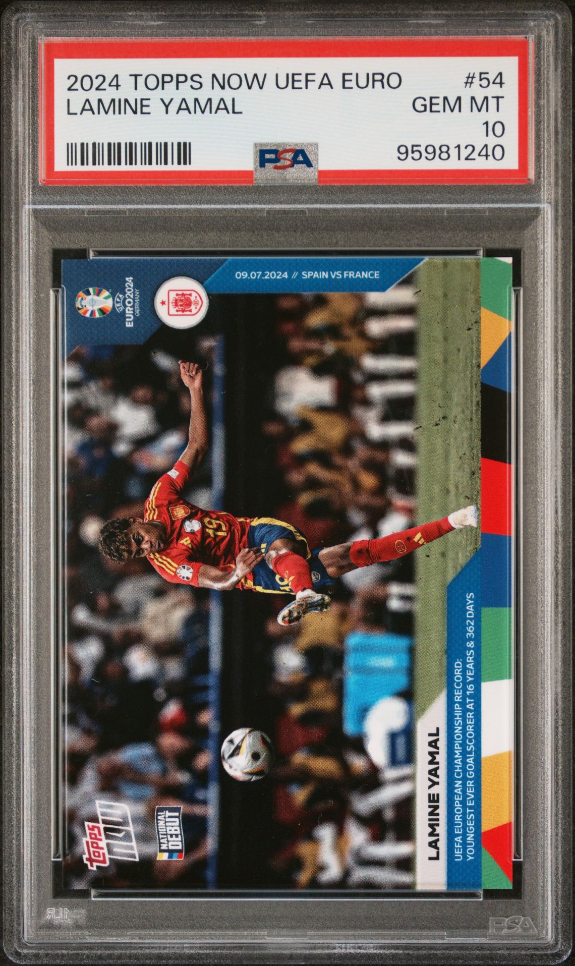 2024 Topps Now TOPPS NOW UEFA EURO #54 Lamine Yamal front