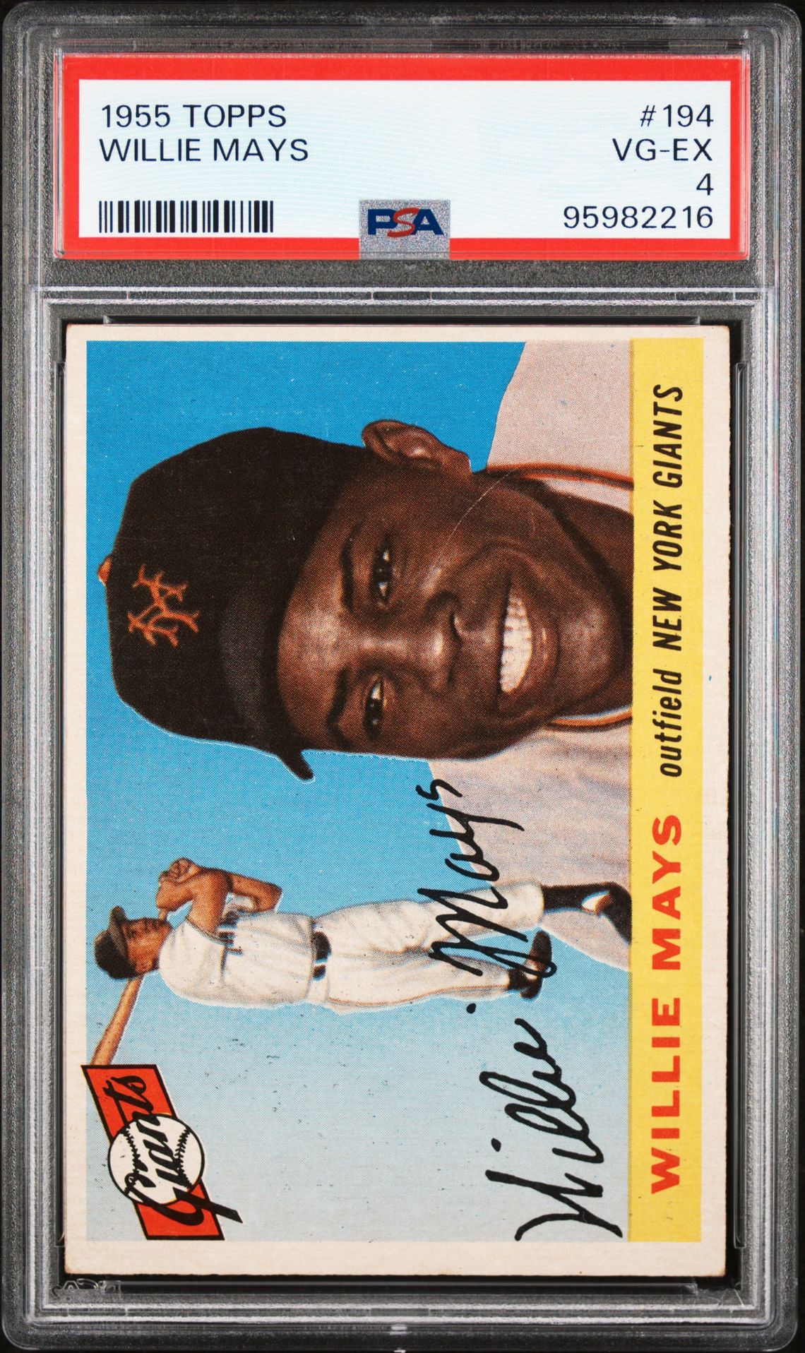 1955 Topps TOPPS #194 Willie Mays front