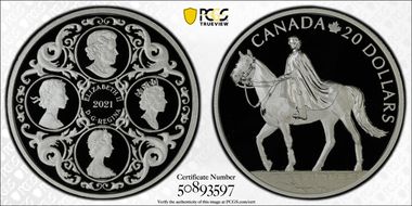 2021 $20 Queen's 95th Birthday PR69DCAM