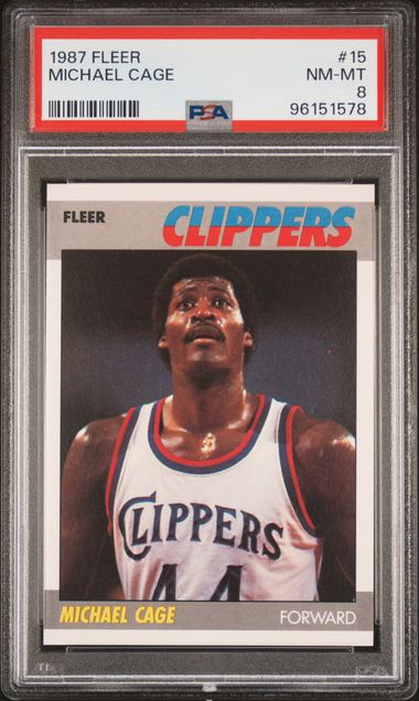 1987 Fleer #15 Michael Cage front
