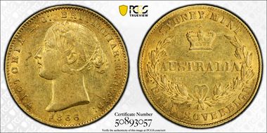 1866-SY 1/2 Sov AU53