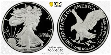 2022-S $1 Silver Eagle First Strike PR69DCAM