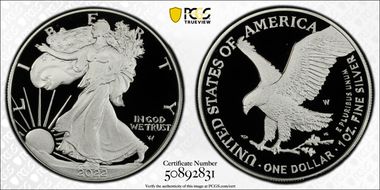 2022-W  $1 Silver Eagle First Strike PR69DCAM