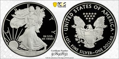 2012-W $1 Silver Eagle PR69DCAM