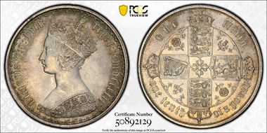 1852 Florin S-3891 MS64