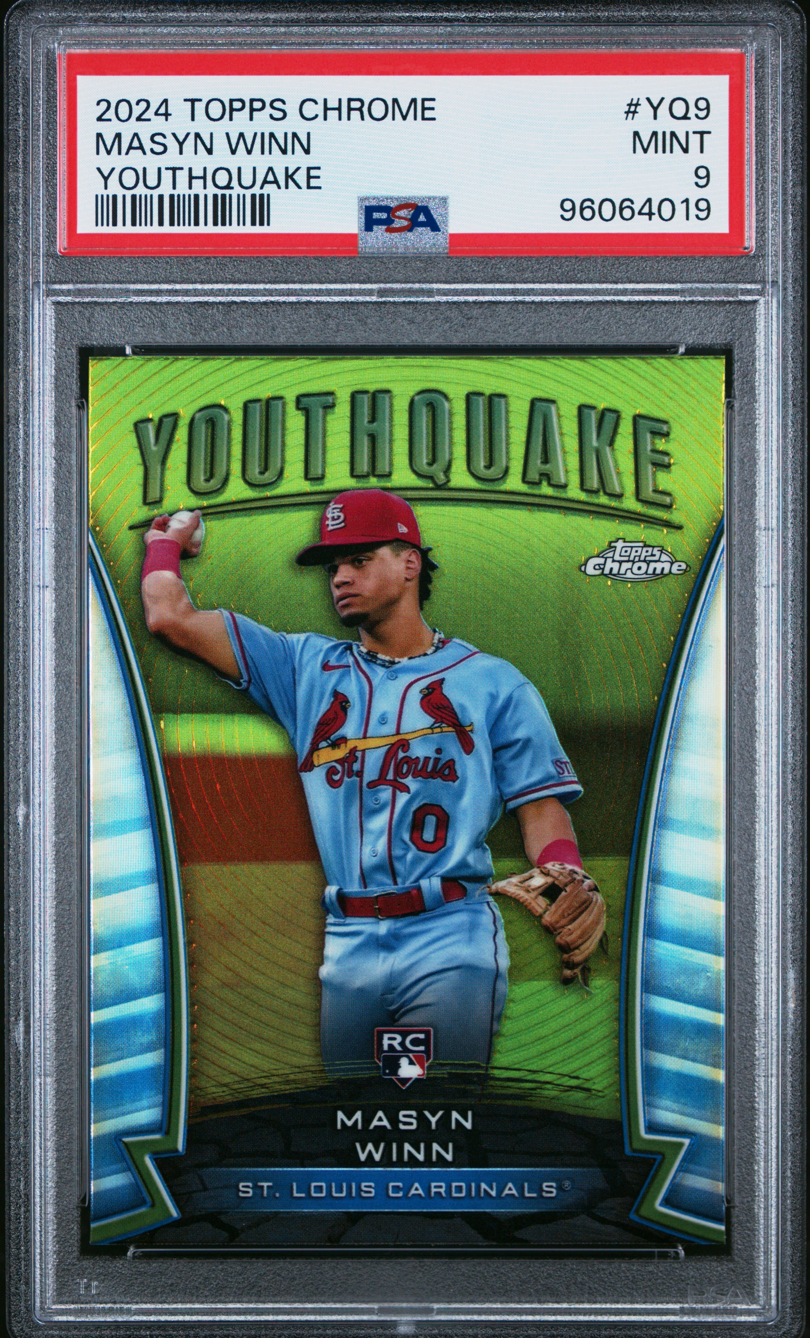 2024 Topps Chrome Youthquake Masyn Winn #Yq9 Mint 9 back