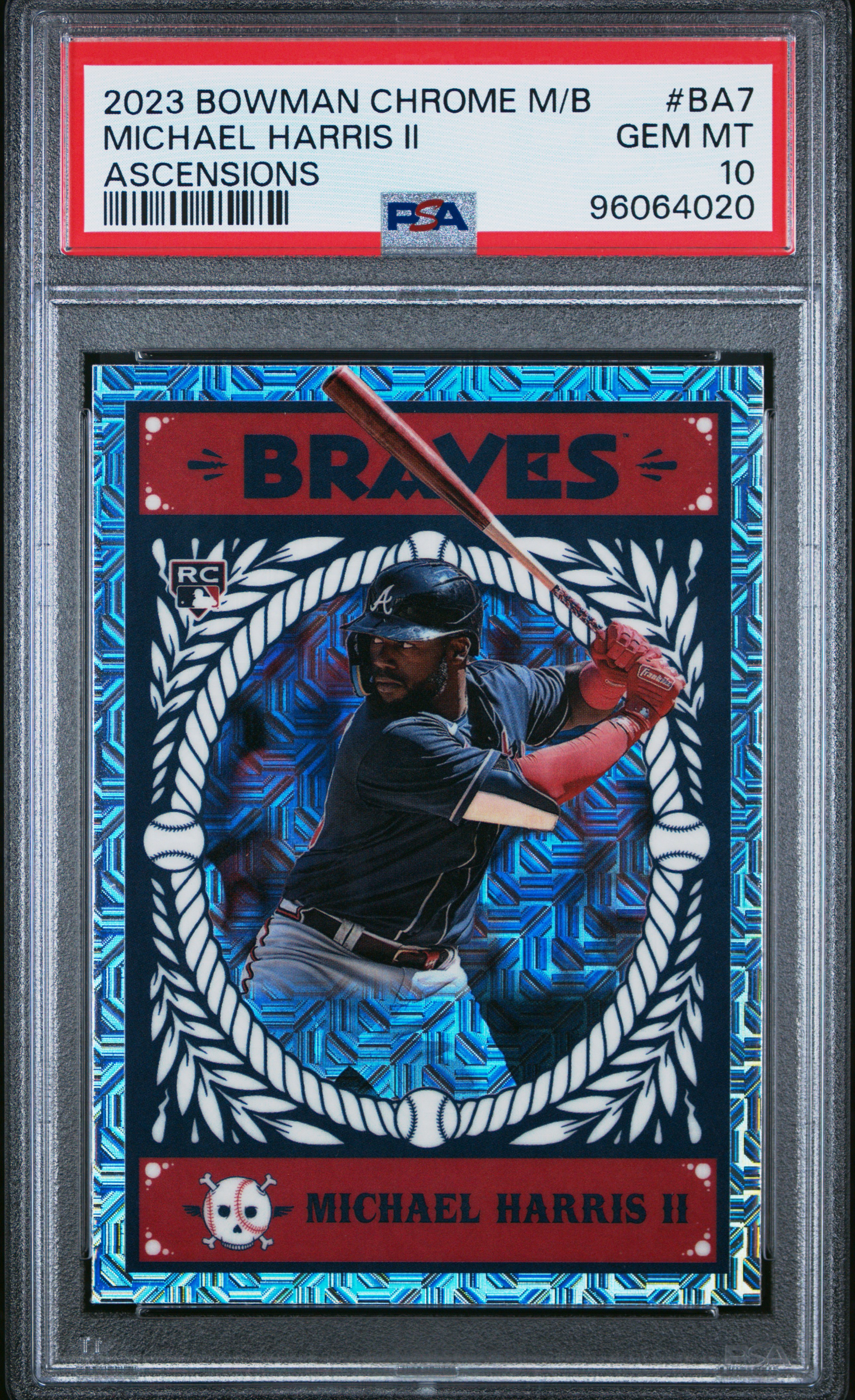 2023 Bowman Chrome Mega Box Bowman Ascensions Michael Harris Ii #Ba7 Gem Mt 10 back