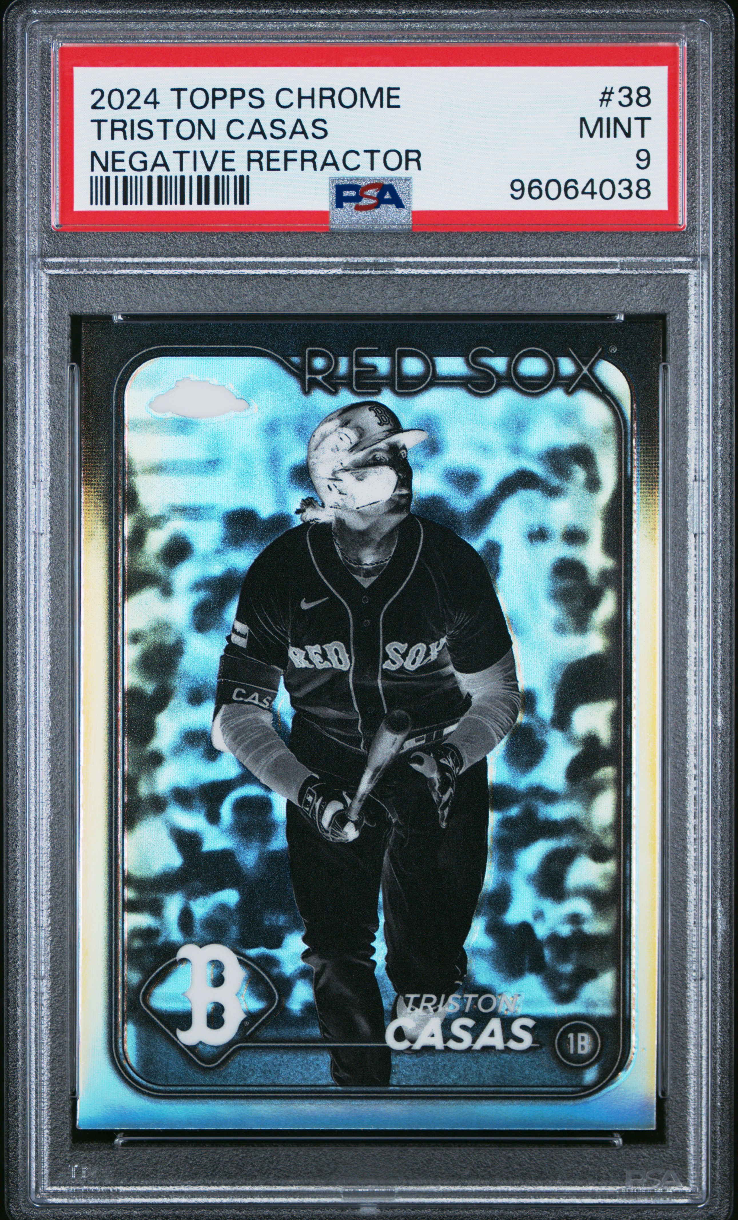 2024 Topps Chrome Triston Casas #38 (Negative Refractor) Mint 9 back