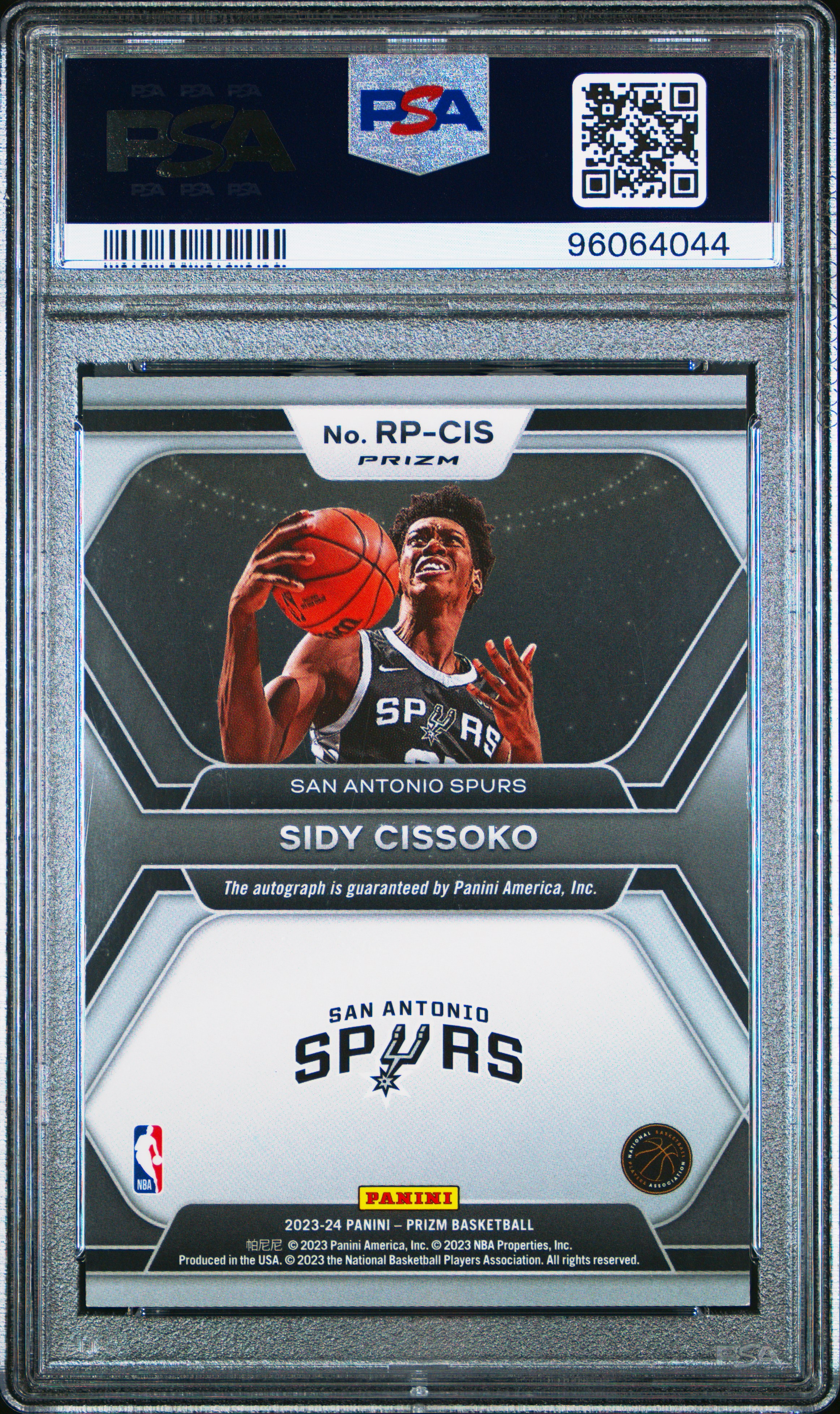 2023 Panini Prizm Rookie Penmanship Sidy Cissoko #Rpcis (Rookie Penmanship-Silver) Mint 9 front