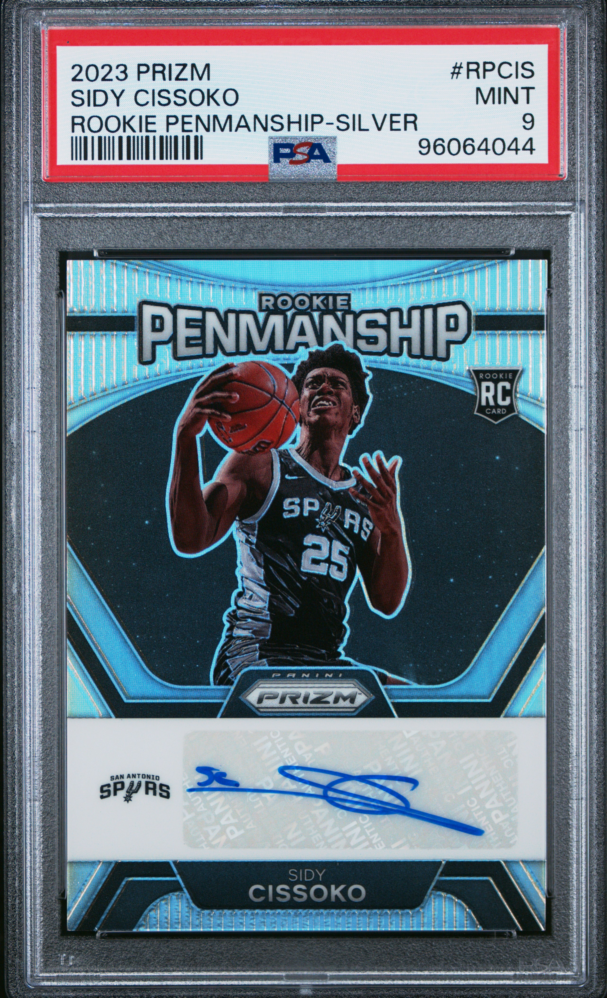 2023 Panini Prizm Rookie Penmanship Sidy Cissoko #Rpcis (Rookie Penmanship-Silver) Mint 9 back