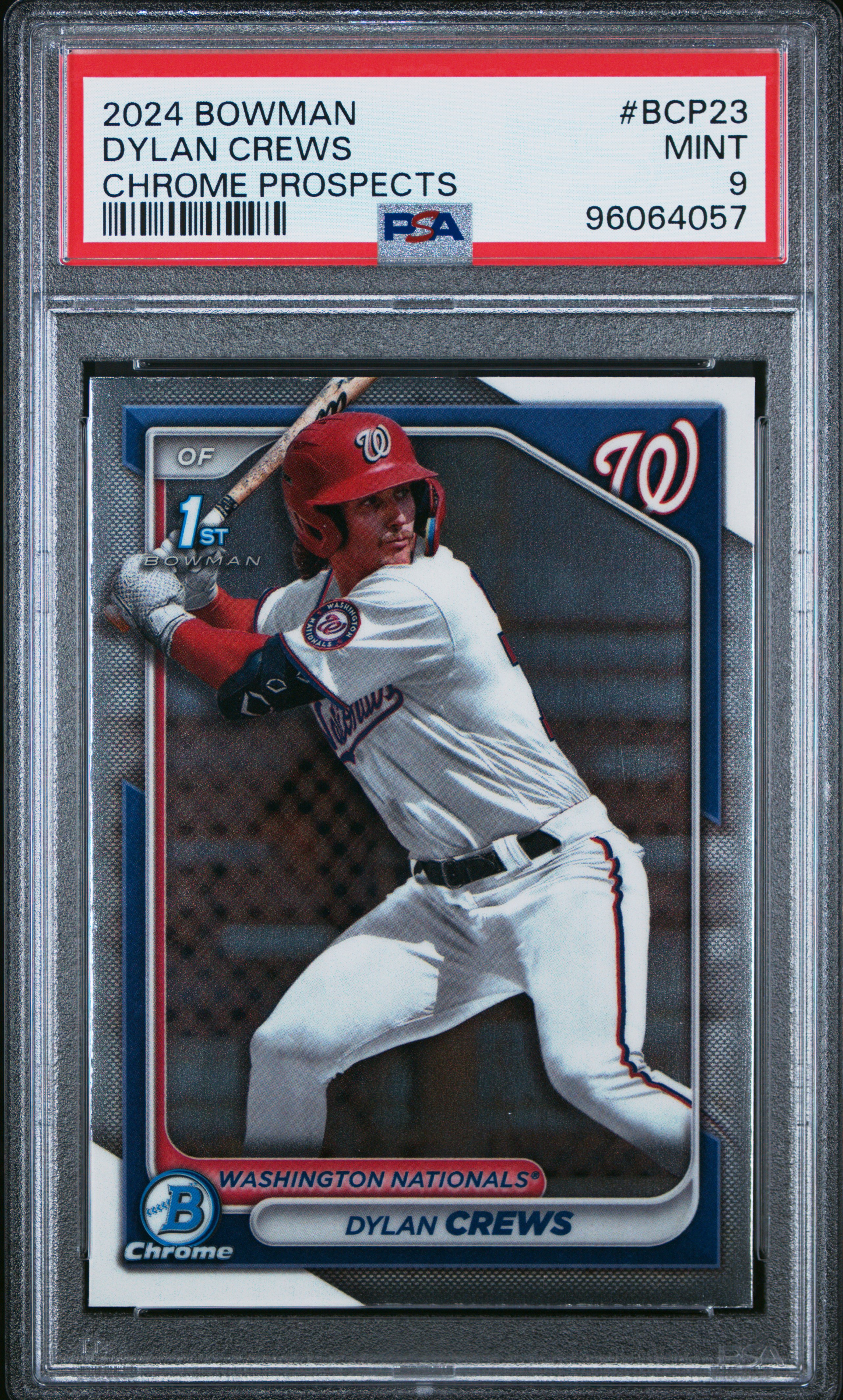 2024 Bowman Chrome Prospects Dylan Crews #Bcp23 Mint 9 back