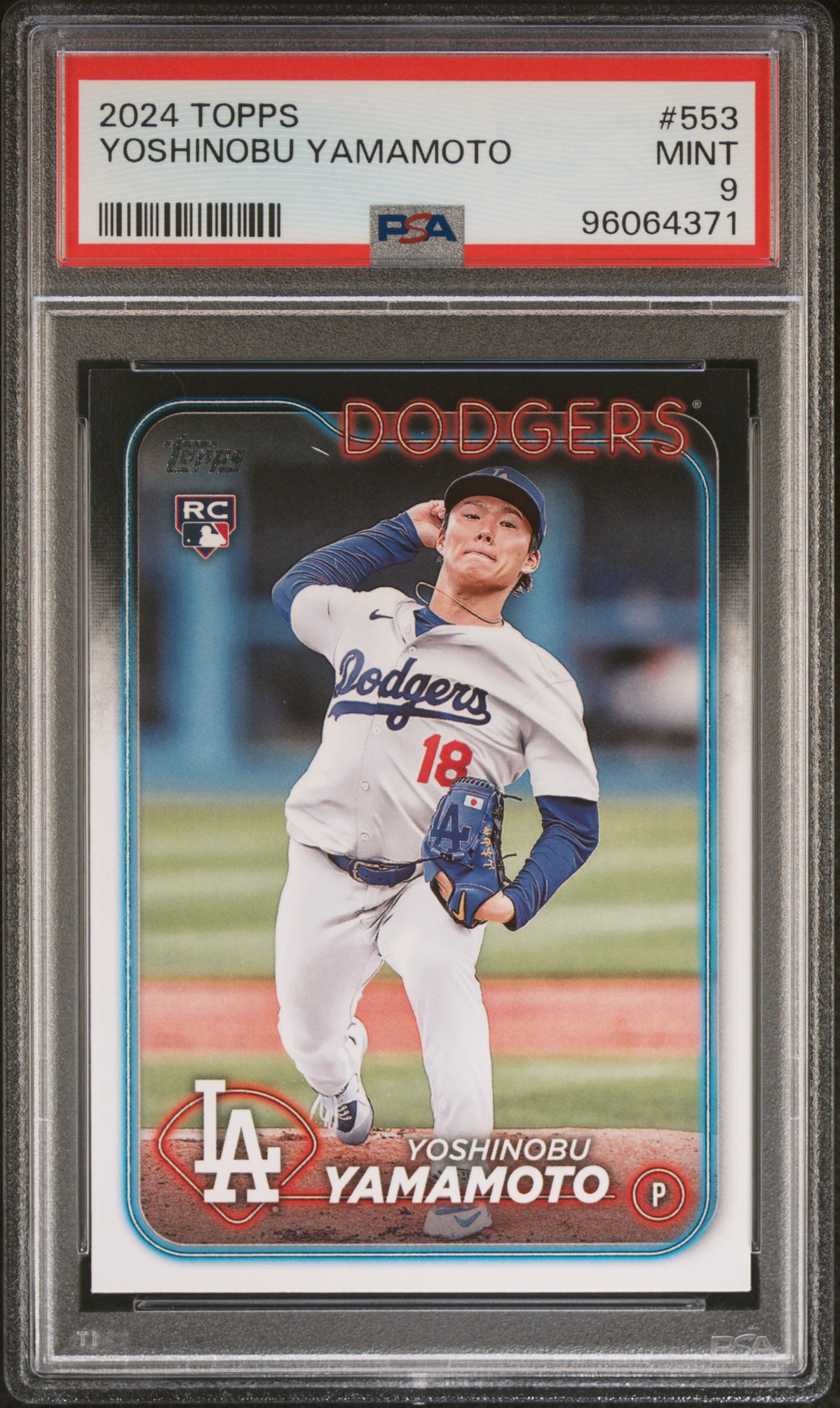 2024 Topps Yoshinobu Yamamoto #553 Mint 9 front