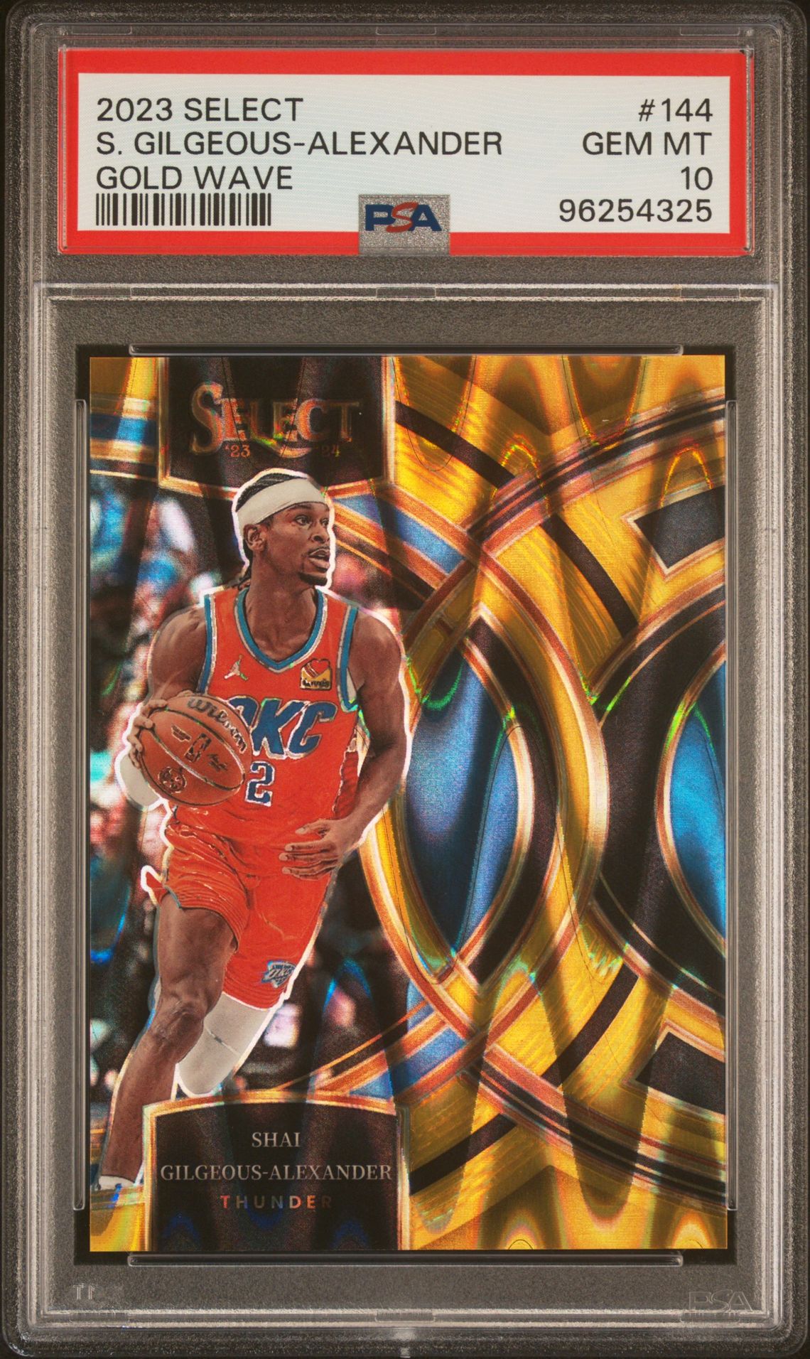 2023 Panini PANINI SELECT GOLD GLITTER #144 S. Gilgeous-Alexander front