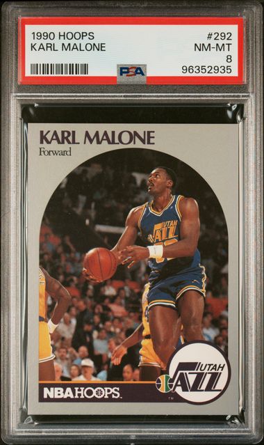 1990 Hoops Karl Malone #292 Nm-Mt 8 front