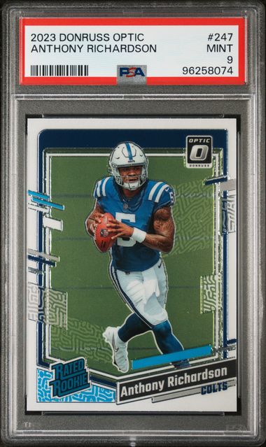 2023 Panini Donruss Optic Anthony Richardson #247 Mint 9 front