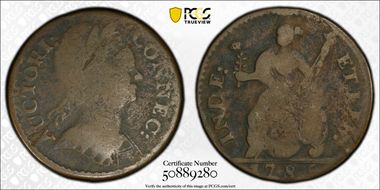 1785 CT 1/2P Bust Right G6BN