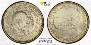 1952 50C Washington-Carver MS63