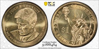 2015-P $1 John F. Kennedy Position B MS66