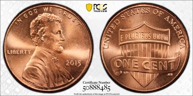 2015 1C Shield MS67+ RD