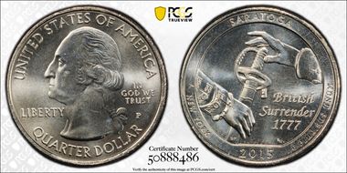 2015-P 25C Saratoga NP MS67