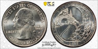 2015-P 25C Blue Ridge Parkway NP MS67