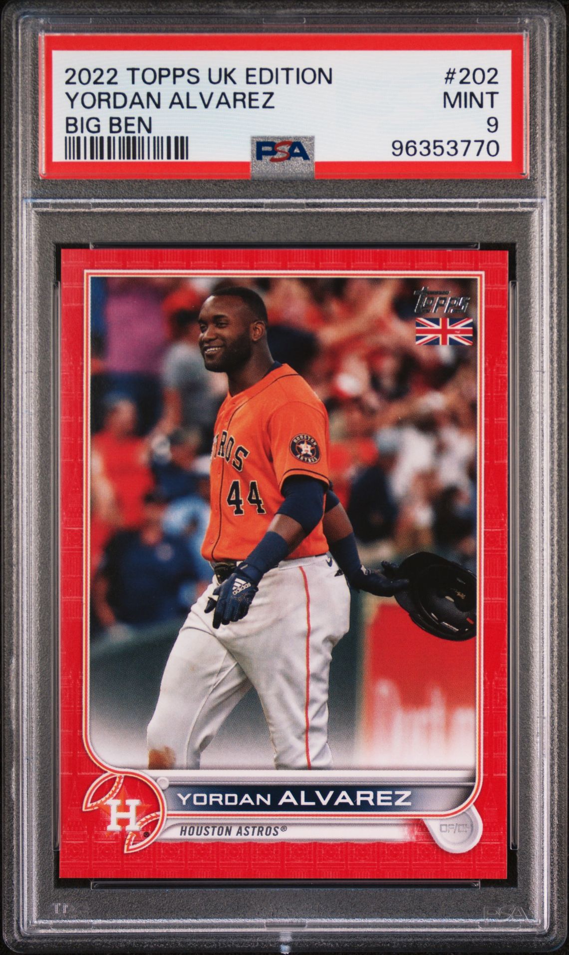 2022 Topps #202 Yordan Alvarez front