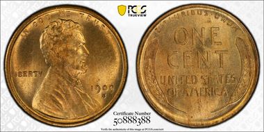 1909-S 1C Lincoln MS65RD