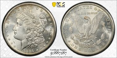 1881-S $1 MS63