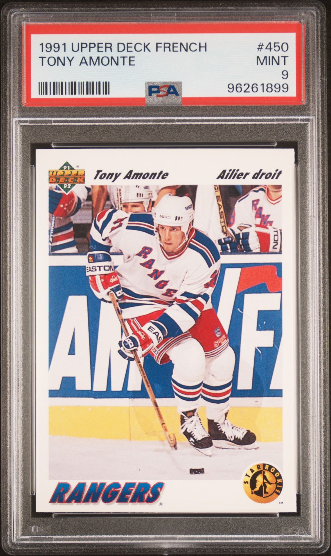 1991 Upper Deck UPPER DECK FRENCH #450 Tony Amonte front