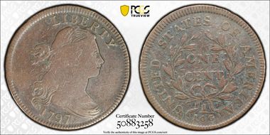 1797 1C Reverse of 1797, Stems VG8BN