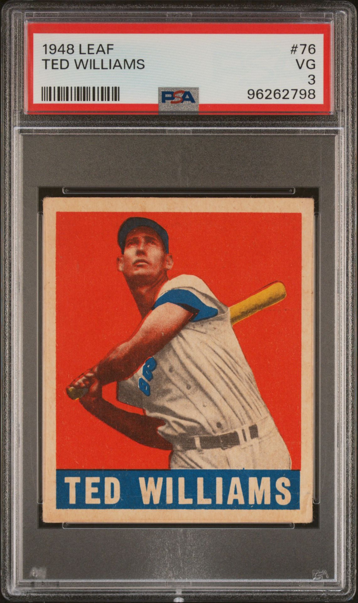 1948 Leaf LEAF #76 Ted Williams front