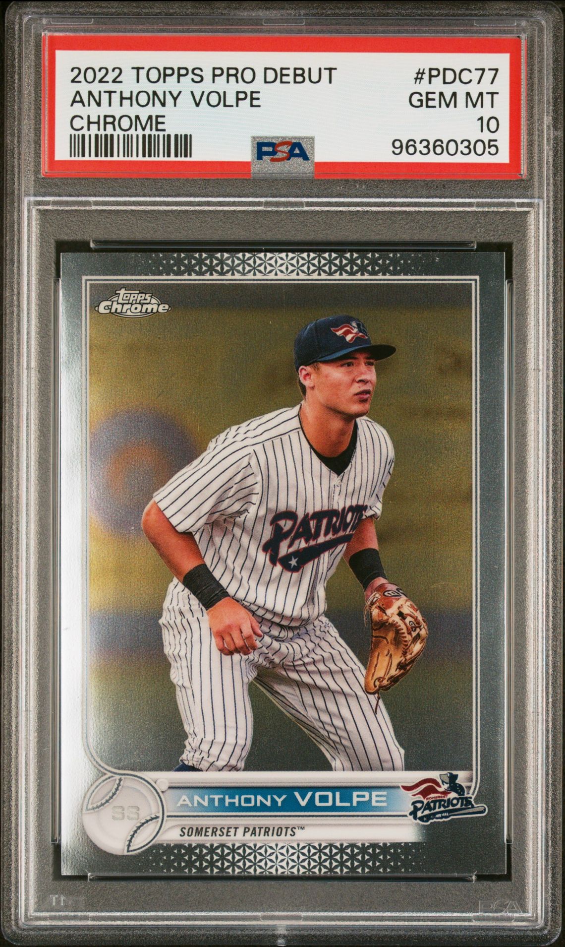 2022 Topps TOPPS PRO DEBUT CHROME #PDC77 Anthony Volpe front