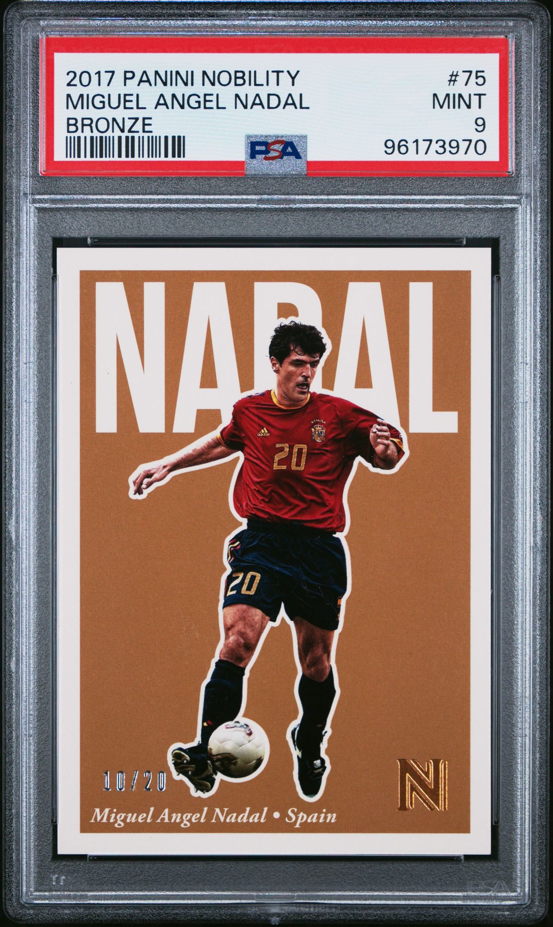 2017 Panini PANINI NOBILITY Bronze Miguel Angel Nadal front