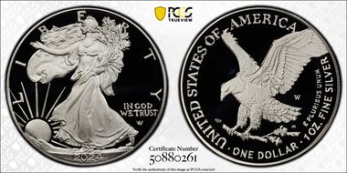2024-W  $1 Silver Eagle PR69DCAM