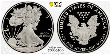 2020-W  $1 Silver Eagle PR69DCAM