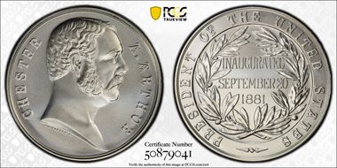 (2024-S) Medal Chester A. Arthur Silver Matte Finish First Strike MS69