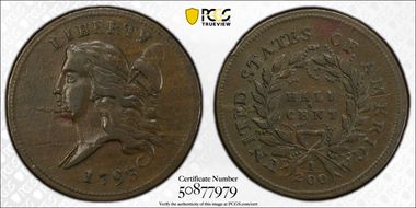 1793 1/2C VF20BN