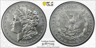 2024 $1 Morgan Dollar MS70