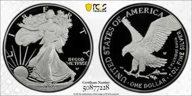 2024-W  $1 Silver Eagle PR70DCAM