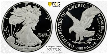 2024-S $1 Silver Eagle PR70DCAM